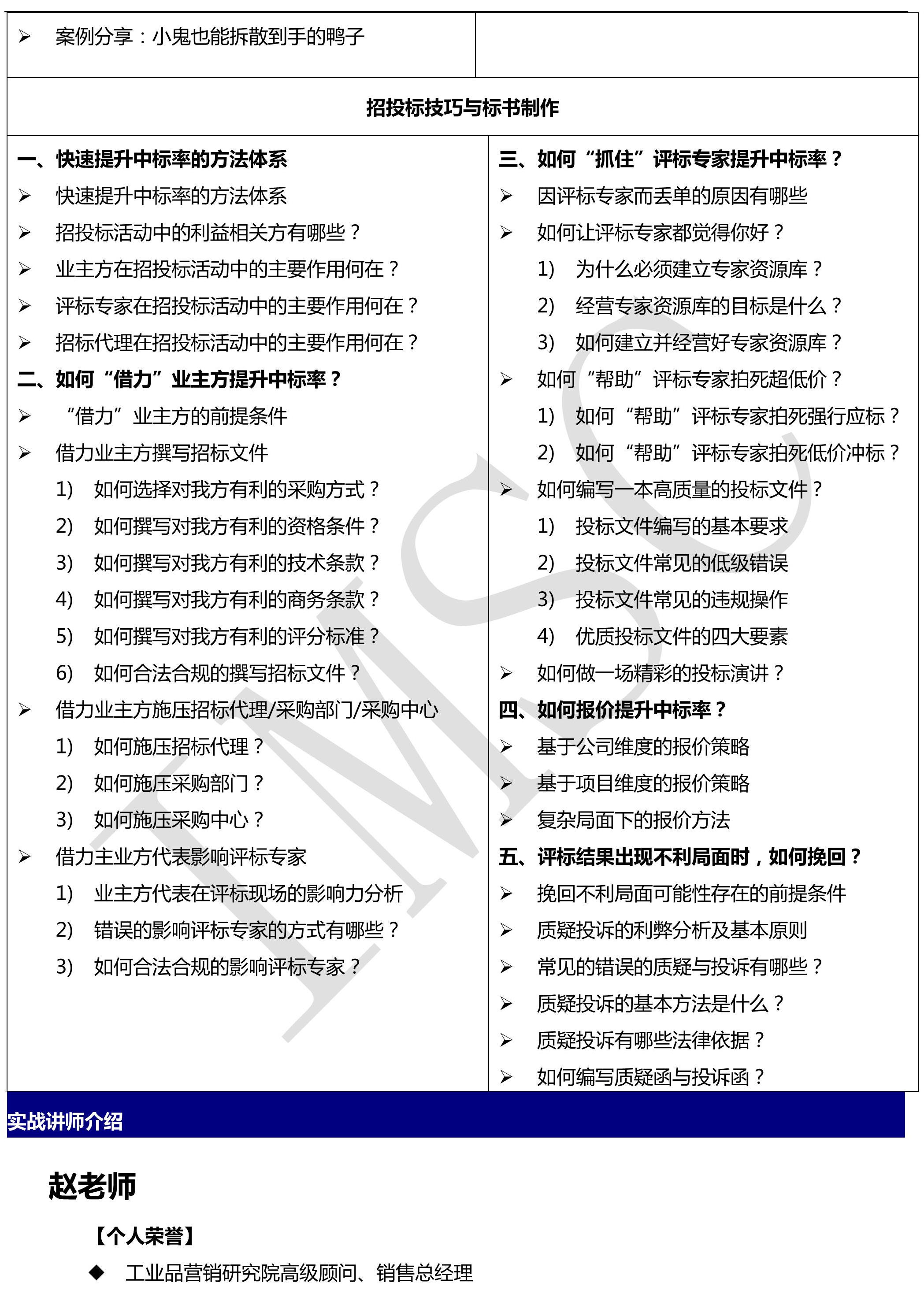 招投標技巧與標書制作 招投標技巧與標書制作